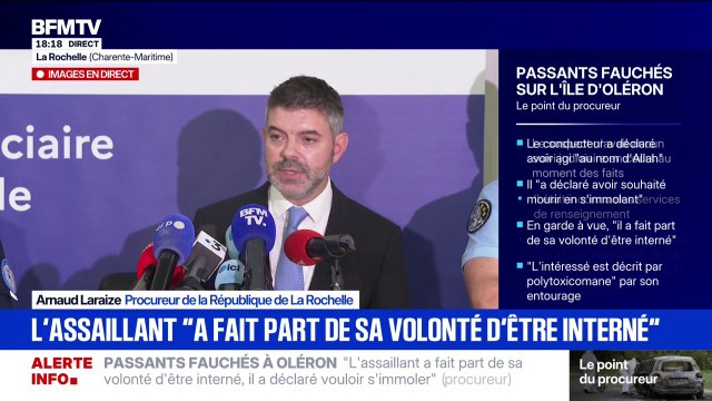 Oléron: une information judiciaire va être ouverte pour tentative d'assassinat , le parquet estimant que la préméditation est à retenir
