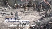 Lebanese Army Inspects Site of Israeli Strike