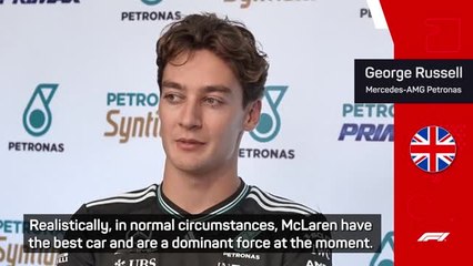 Russell admits McLaren are the dominant force in F1
