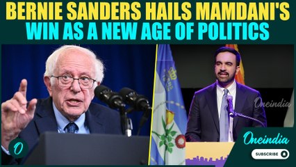 VIDEO: Bernie Sanders Celebrates His ‘Student’ Zohran Mamdani’s Historic NYC Mayoral Election Win
