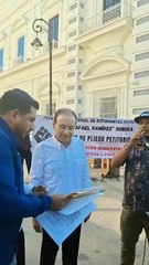 Federación de Estudiantes se manifiestan frente a Palacio de Gobierno; Durazo escucha sus demandas