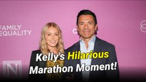 Kelly Ripa Teases Mark Consuelos for Missing 'Live' as She Applauds NYC Marathoners in Audience