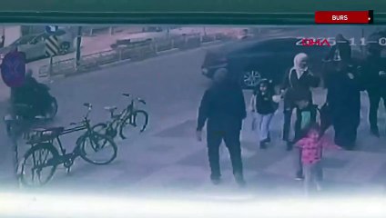 Bursa'da otomobilin virajda takla attığı kaza