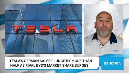 Tesla’s German Sales Plunge By More Than Half As Rival BYD's Market Share Surges