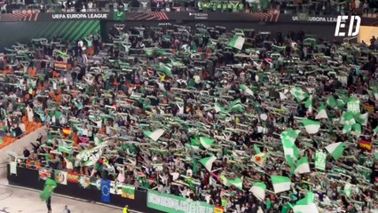 Así ha sonado el himno del Real Betis frente al Olympique de Lyon