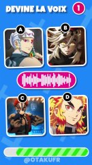 Devine la voix des personnages de Demon Slayer