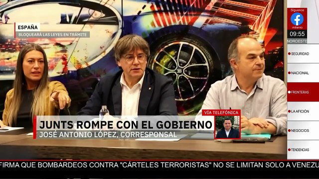 Junts rompe con el Gobierno y presenta enmiendas totales a todas sus leyes
