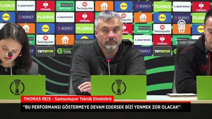 Samsunspor teknik direktörü Thomas Reis: 'Tüm Türkiye'yi temsil ediyoruz'