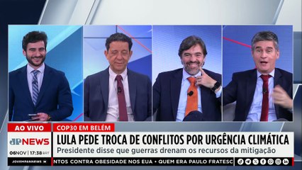 Durante COP30, Lula pede troca de conflitos por urgência climática