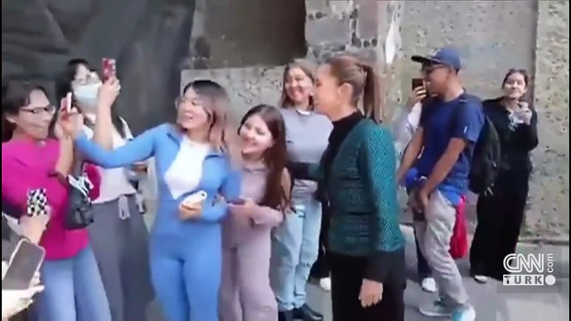 Meksika Devlet Başkanı Sheinbaum'a sokak ortasında taciz! Suç duyurusunda bulundu