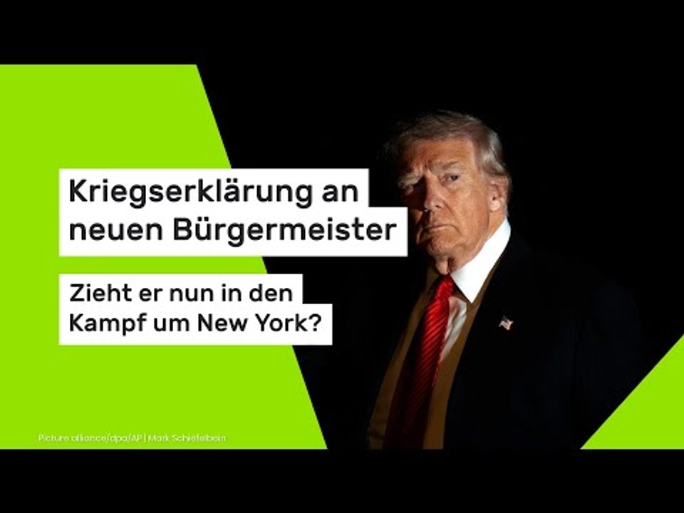 Kriegserklärung an neuen Bürgermeister - zieht er nun in den Kampf um New York?