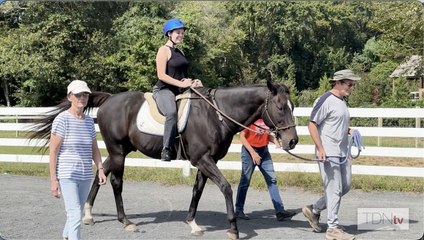 Ex-Racehorse Fittipaldi Brings Movement Back to a Young Woman's Life