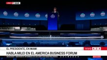 Milei en el American Business Forum