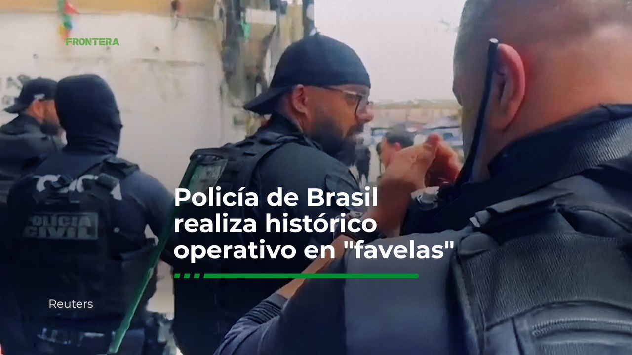 Policía de Brasil realiza histórico operativo en las "favelas"