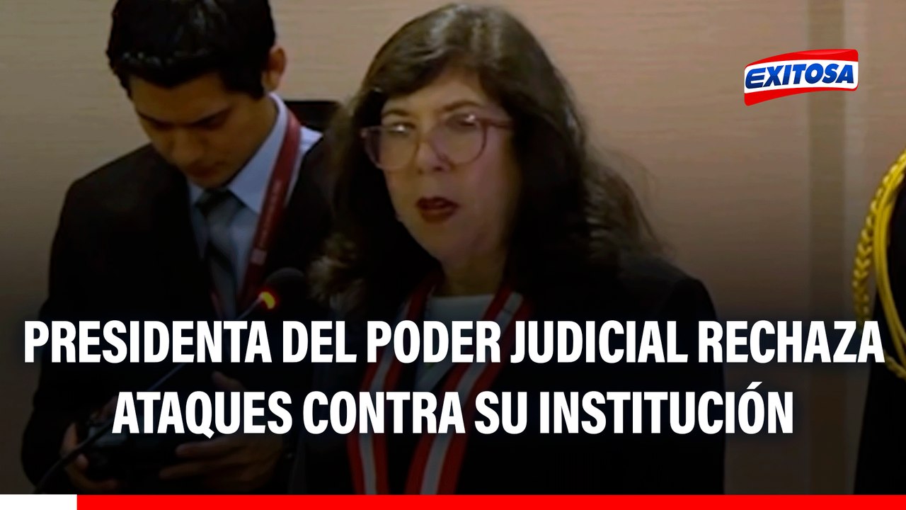 Presidenta del Poder Judicial rechaza ataques contra su institución