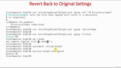 Revert Back to Original Settings | Launch Single Website Using Apache Web Server | Apache Web Server