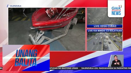Valenzuela LGU, naghahanda sa pagdating ng Bagyong Uwan; life vests, rubber boats, at iba pang gamit, nakapuwesto na | Unang Balita