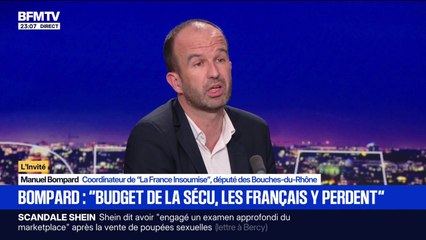 Budget: pour Manuel Bompard (LFI), supprimer la prime de Noël serait "une honte"