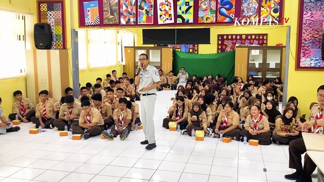 Jasa Raharja Bersama Kompas Gramedia Gelar Sosialisasi Tertib Lalu Lintas ke Pelajar