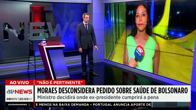 Moraes desconsidera pedido sobre saúde de Bolsonaro; Cristiano Vilela e Acácio Miranda comentam