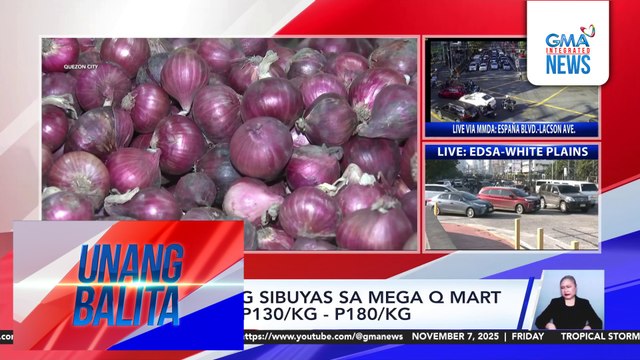P120/kilo maximum SRP sa pulang sibuyas, pinag-aaralang ipatupad ng Dept. of Agriculture | Unang Balita