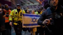 Ligue Europa - Vive tensions à Villa Park entre manifestants pro-Israël et pro-Palestine