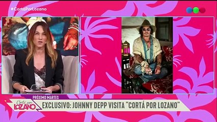 Vero Lozano sorprendió y confesó que Johnny Depp dormirá en el cuarto de ella
