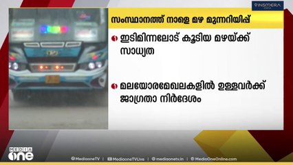 ഒരിടവേളയ്ക്ക് ശേഷം സംസ്ഥാനത്ത് നാളെ മഴയ്ക്ക് സാധ്യത