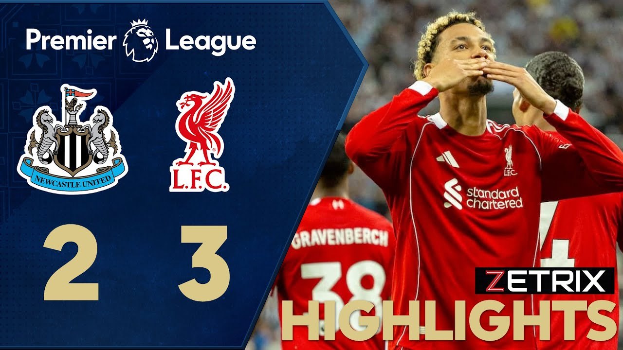 Newcastle United 2 - 3 Liverpool - Liga Perdana Inggeris 2025/26