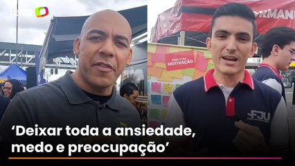 Com ‘cantinho do desabafo’, voluntários promovem apoio emocional a candidatos do Enem