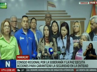 Aragua | Consejo Regional por la Soberanía y Paz reafirmó su respaldo al presidente Nicolás Maduro