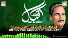 What is IQBAL Day on November 9th? 09-11-2025
