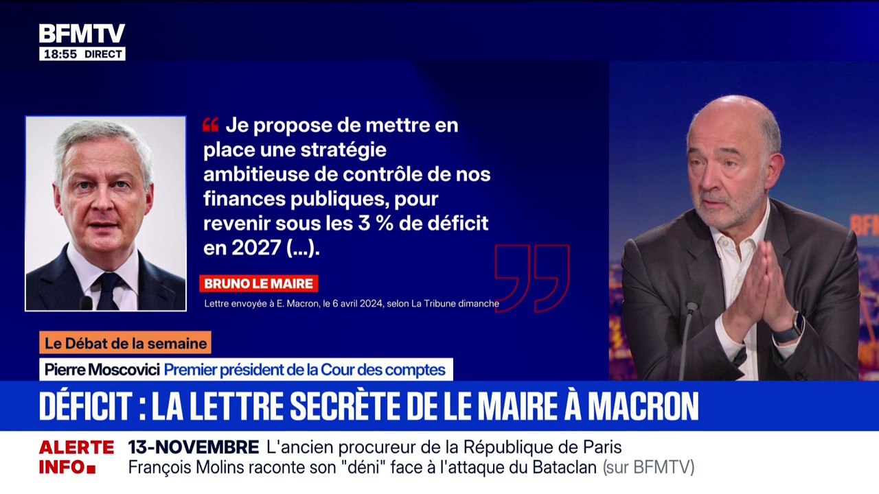 Budget: "Personne n'a arrêté cette mécanique" de la dette, déplore Pierre Moscovici, premier président de la Cour des comptes