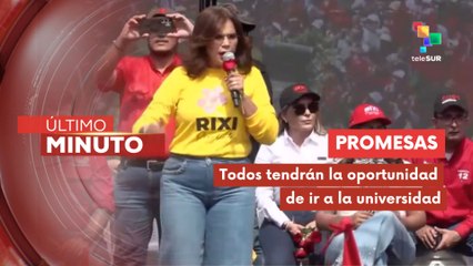 Candidata Rixi Moncada destacó que la educación es el alma de los pueblos