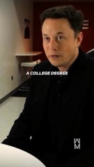 Elon musk " there is no need to have a collage degree" -Financial Education | Motivation & Money Video🔥