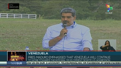 Venezuela: President Maduro emphasized that Venezuela will continue to work towards the integral development despite U.S. aggression