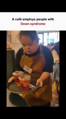 A café employs people with Down syndrome