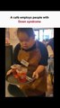A café employs people with Down syndrome