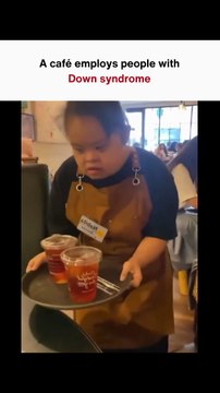 A café employs people with Down syndrome