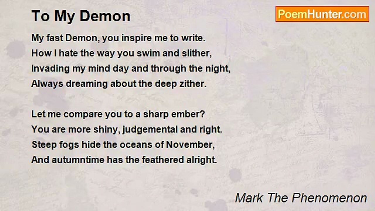 Mark The Phenomenon - To My Demon