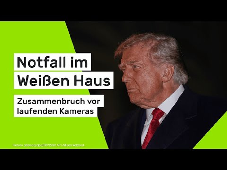 Notfall im Weißen Haus: Zusammenbruch vor laufenden Kameras - Trump-Pressekonferenz abgebrochen
