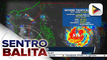 Bagyong #UwanPH, isa ng Severe Tropical Storm; lakas ng bagyo, maaaring maihalintulad sa isang ‘bullet train’ ayon sa PAGASA