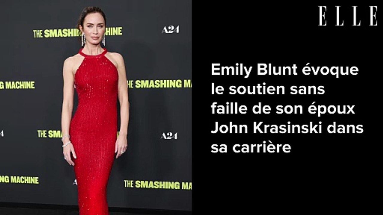 Emily Blunt évoque le soutien sans faille de son époux John Krasinski dans sa carrière