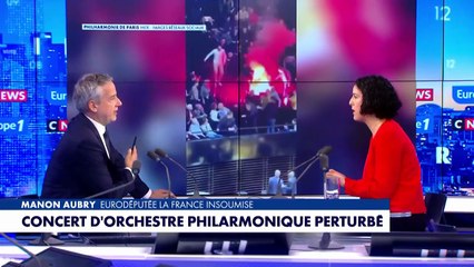 Concert de l'orchestre philharmonique d'Israël interrompu par des militants pro-palestiniens : «Je ne condamne pas», déclare Manon Aubry