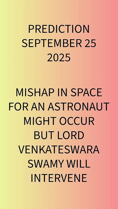 Astronauts stuck in space - Predicted