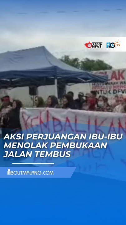 IBU-IBU GRIYA SHANTA KOMPAK MENOLAK PEMBUKAAN JALAN TEMBUS DI LINGKUNGAN RW 12