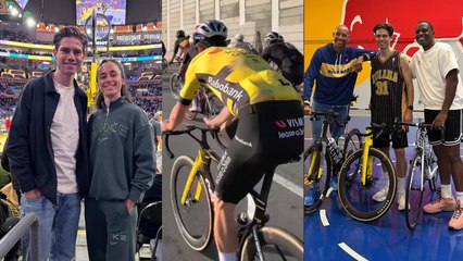 Cyclisme 2025 - Wout van Aert et Margaux Vigié aux États-Unis pour Cervélo...  basket, voiture de sport, entraînements