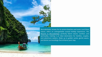 Resorts in Murudeshwar: Beachfront Bliss & Luxury Escapes by the Arabian Sea