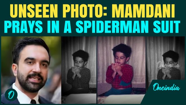 Rare image shows New York Mayor Zohran Mamdani praying In Spider Man Suit | NYC Mayoral Results