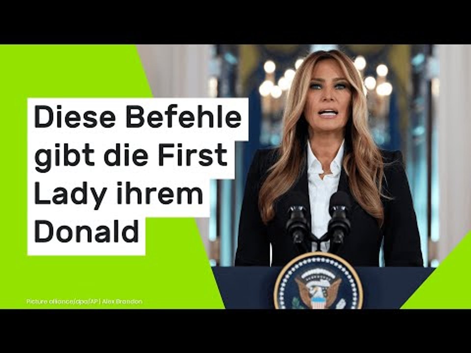 Melania Trump: Lippenleser deckt auf - diese Befehle gibt die First Lady ihrem Donald